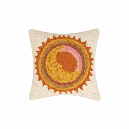 PUESTA EN ESCENA 16 x 16 in. Retro Moon Flow Polyester Filler Hook Pillow PU3117400